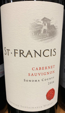St Francis Cabernet Sauvignon Sonoma County, Case of 3 bottles