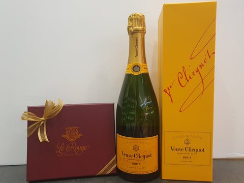 Veuve Clicquot with Le Rouge Chocolates 12 Pcs set